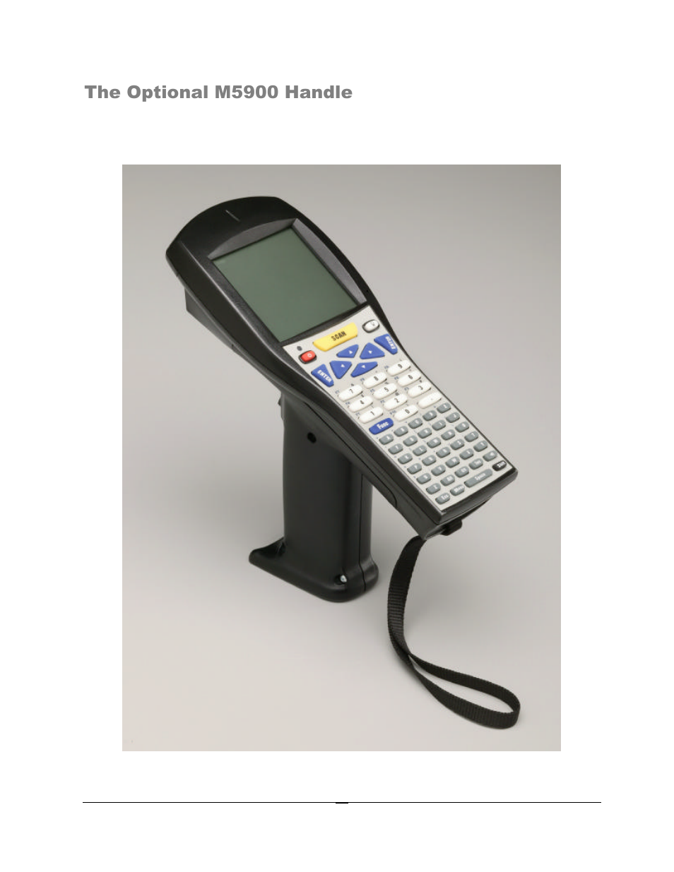 The optional m5900 handle | AML M5900 Portable Batch Data Terminal User Manual | Page 18 / 64