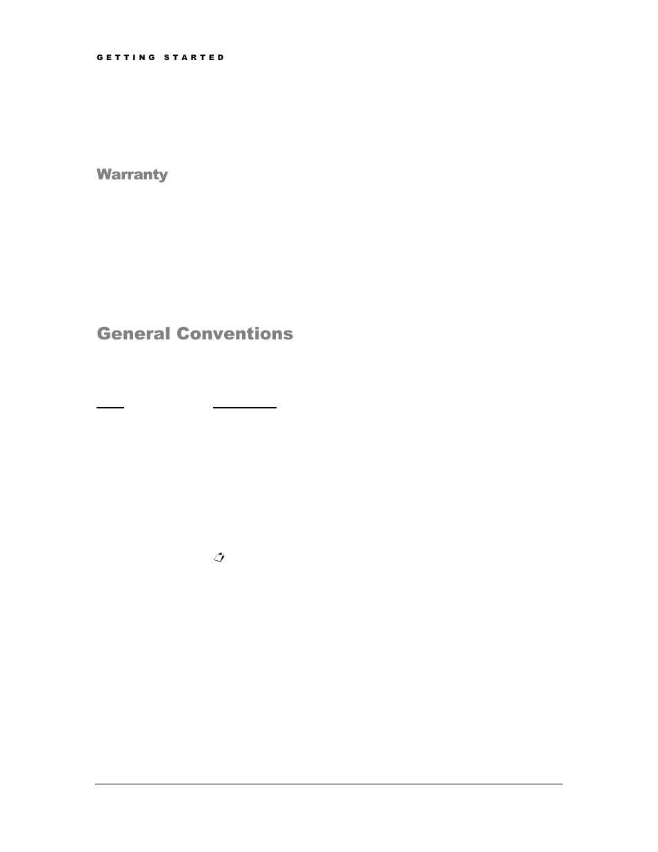 General conventions | AML M5900 Portable Batch Data Terminal User Manual | Page 5 / 64