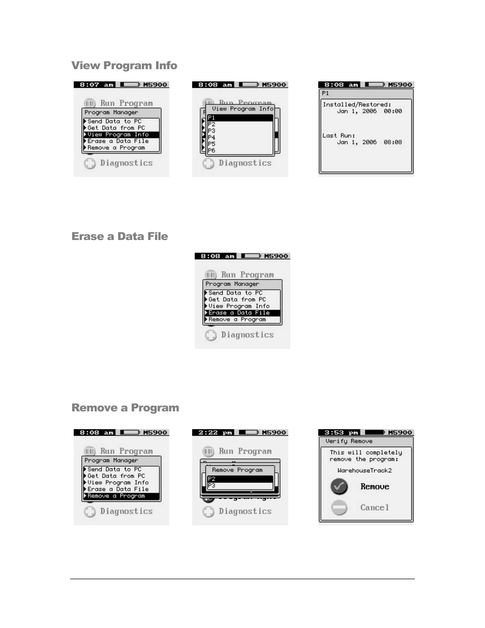 AML M5900 Portable Batch Data Terminal User Manual | Page 59 / 64