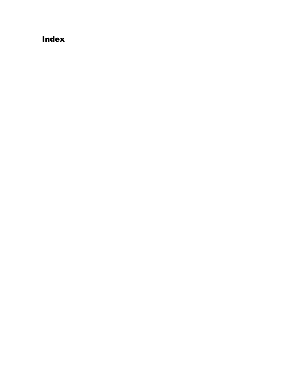 Index | AML M5900 Portable Batch Data Terminal User Manual | Page 64 / 64