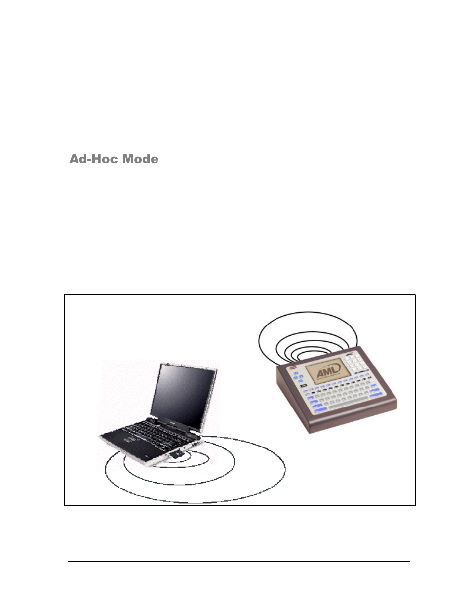 Ad-hoc mode | AML M7140 Stationary Terminal User Manual | Page 11 / 56