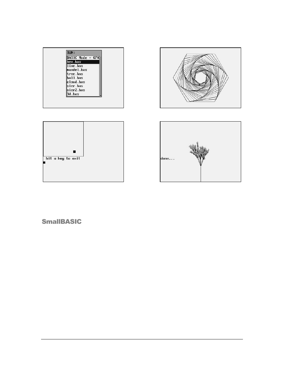 Smallbasic | AML M7140 Stationary Terminal User Manual | Page 48 / 56