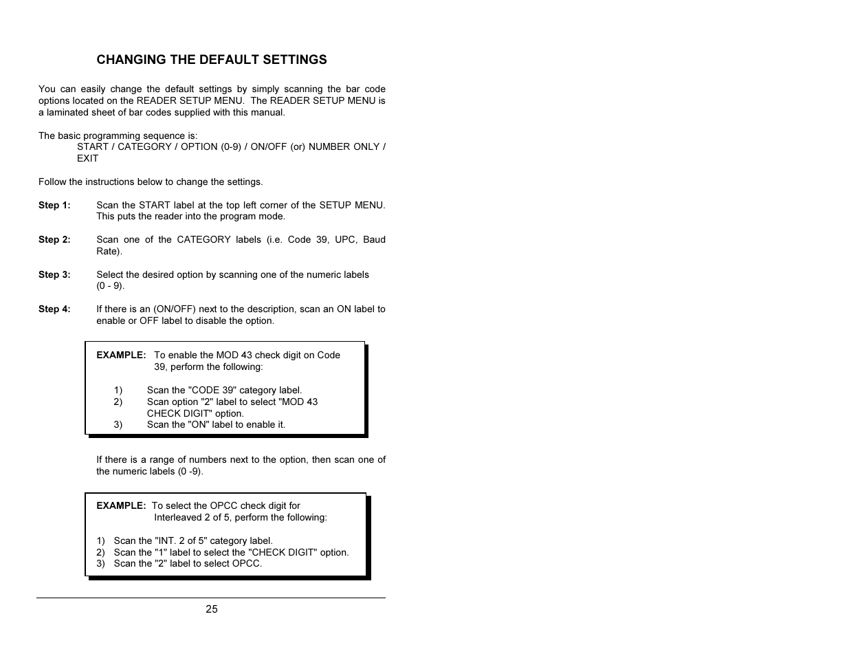 Changing the default settings | AML M2500 Decoder User Manual | Page 29 / 81