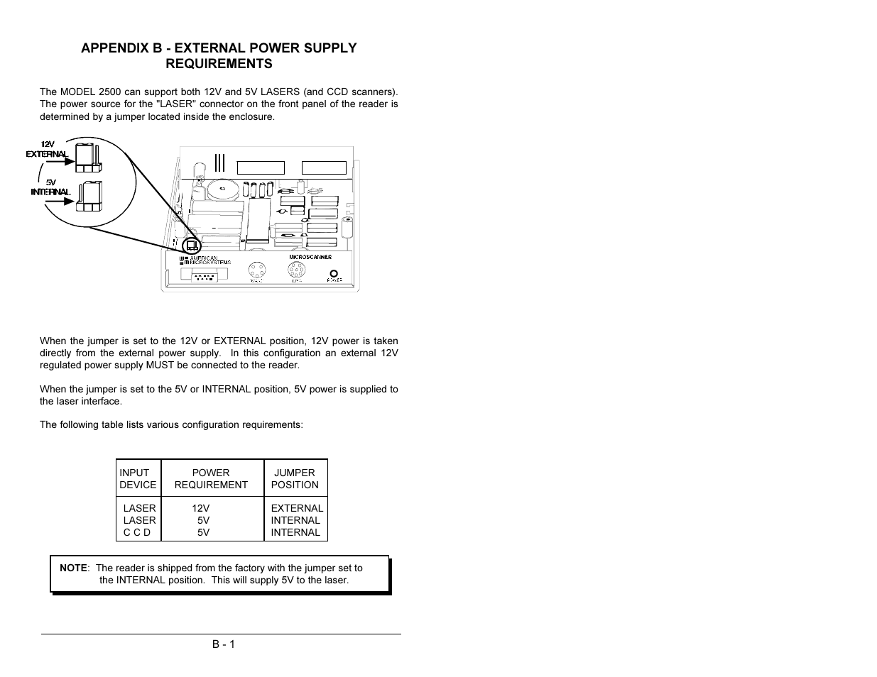 Appendix b - external power supply requirements | AML M2500 Decoder User Manual | Page 61 / 81