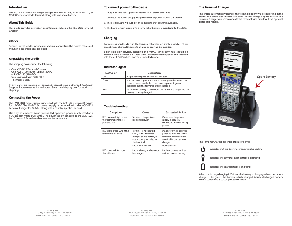 Acc-5925_inside | AML ACC-5925 Charging Cradle User Manual | Page 2 / 2