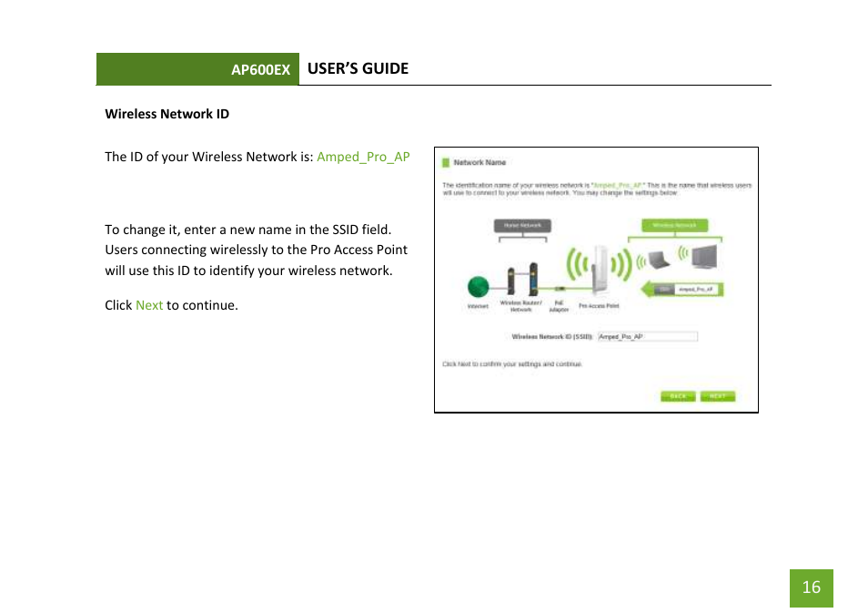 Wireless network id wireless network security | Amped Wireless AP600EX - High Power Wireless-N 600mW Pro Access Point User Manual | Page 17 / 55