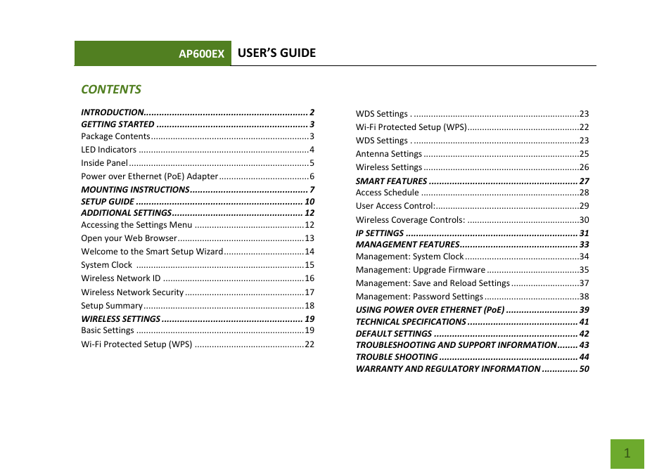 Amped Wireless AP600EX - High Power Wireless-N 600mW Pro Access Point User Manual | Page 2 / 55