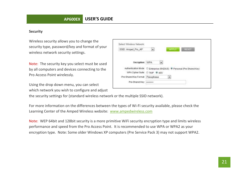 Amped Wireless AP600EX - High Power Wireless-N 600mW Pro Access Point User Manual | Page 22 / 55