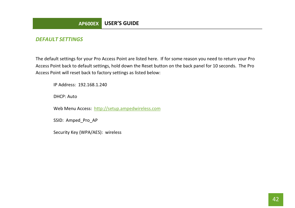 Amped Wireless AP600EX - High Power Wireless-N 600mW Pro Access Point User Manual | Page 43 / 55