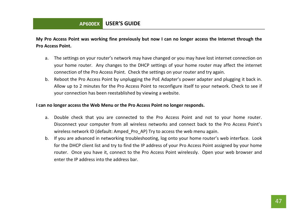 Amped Wireless AP600EX - High Power Wireless-N 600mW Pro Access Point User Manual | Page 48 / 55