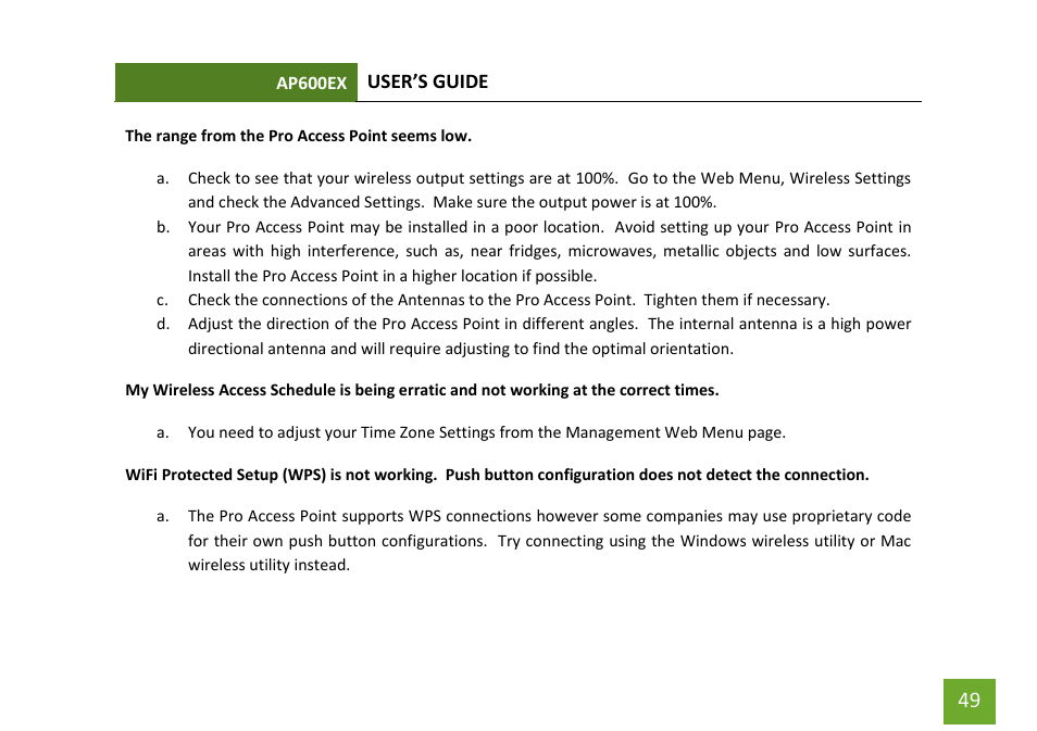 Amped Wireless AP600EX - High Power Wireless-N 600mW Pro Access Point User Manual | Page 50 / 55