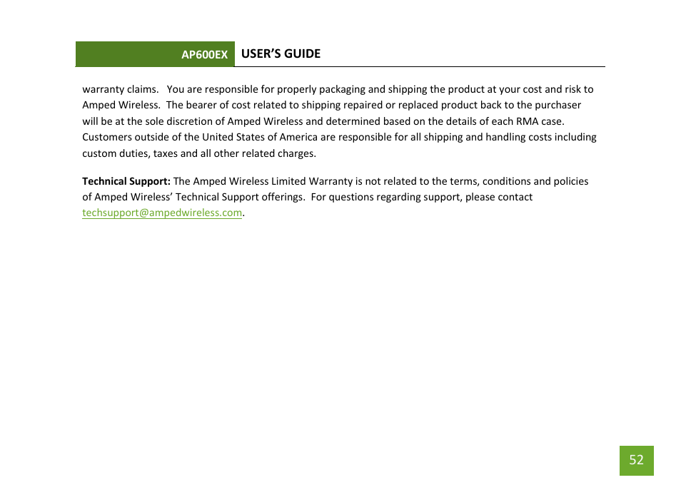 Amped Wireless AP600EX - High Power Wireless-N 600mW Pro Access Point User Manual | Page 53 / 55