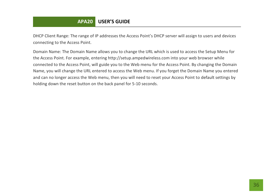 Amped Wireless APA20 - High Power 700mW Dual Band AC Wi-Fi Access Point User Manual | Page 37 / 68