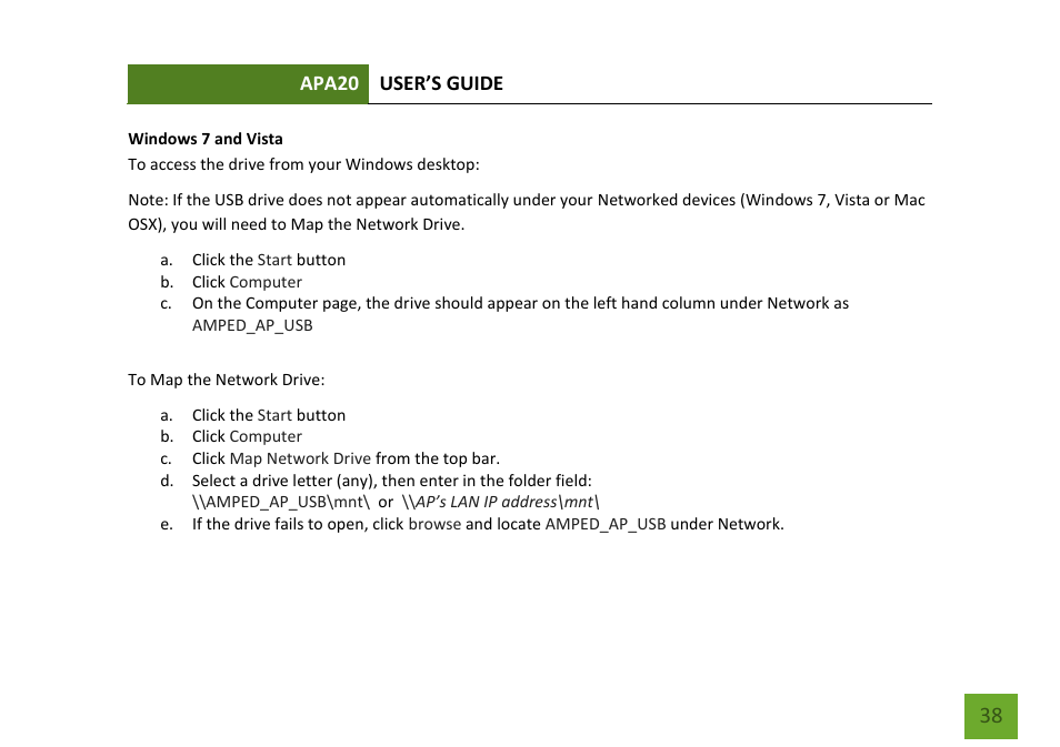 Amped Wireless APA20 - High Power 700mW Dual Band AC Wi-Fi Access Point User Manual | Page 39 / 68