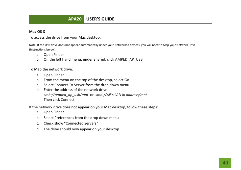 Amped Wireless APA20 - High Power 700mW Dual Band AC Wi-Fi Access Point User Manual | Page 41 / 68