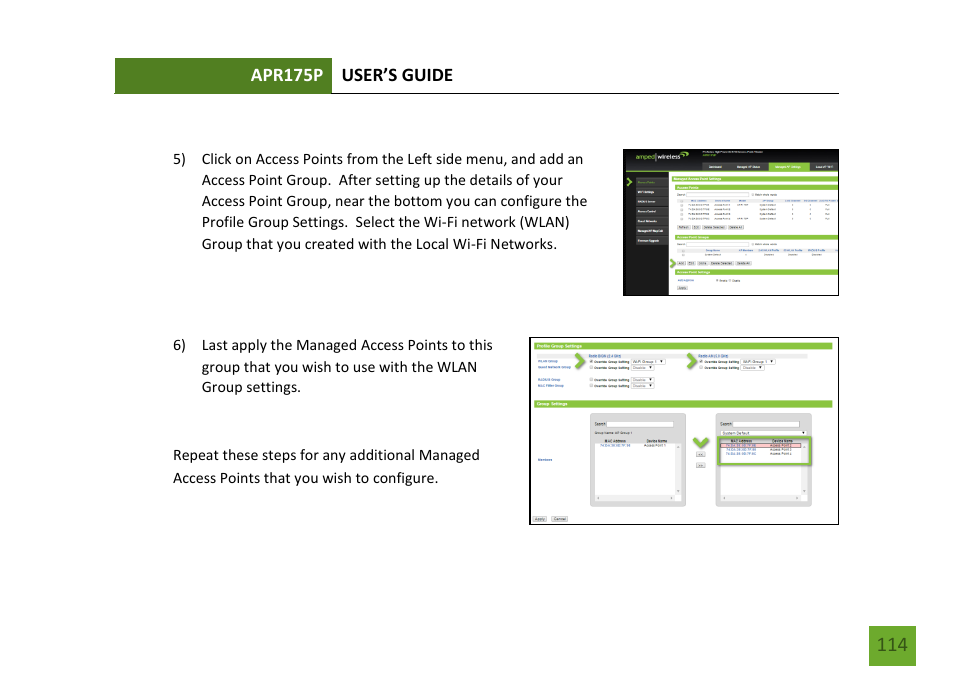 Amped Wireless APR175P - ProSeries High Power AC1750 Wi-Fi Access Point / Router User Manual | Page 115 / 186