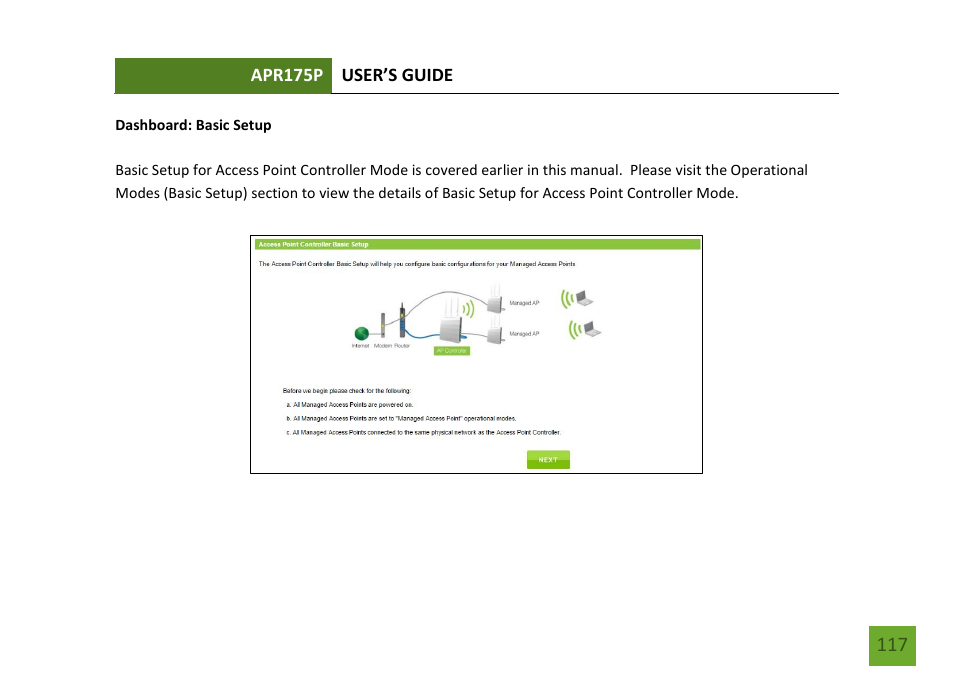 Basic setup | Amped Wireless APR175P - ProSeries High Power AC1750 Wi-Fi Access Point / Router User Manual | Page 118 / 186