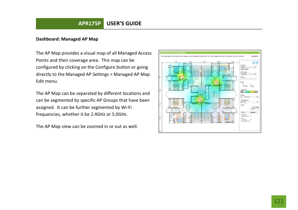Managed ap map | Amped Wireless APR175P - ProSeries High Power AC1750 Wi-Fi Access Point / Router User Manual | Page 122 / 186
