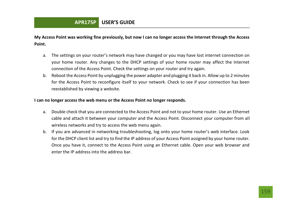 Amped Wireless APR175P - ProSeries High Power AC1750 Wi-Fi Access Point / Router User Manual | Page 160 / 186