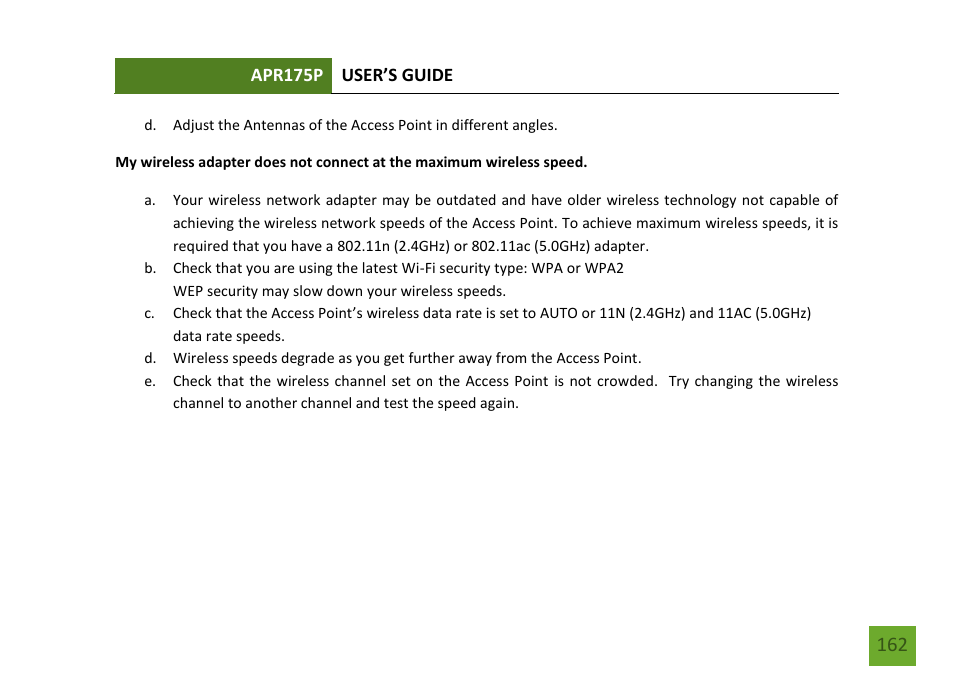 Amped Wireless APR175P - ProSeries High Power AC1750 Wi-Fi Access Point / Router User Manual | Page 163 / 186