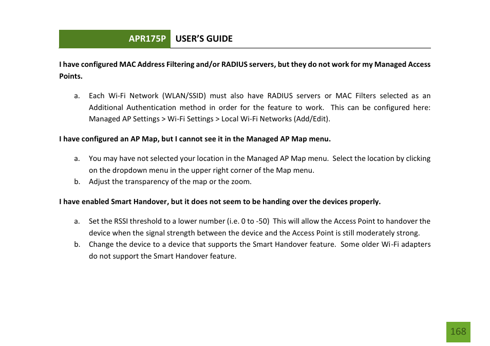 Amped Wireless APR175P - ProSeries High Power AC1750 Wi-Fi Access Point / Router User Manual | Page 169 / 186