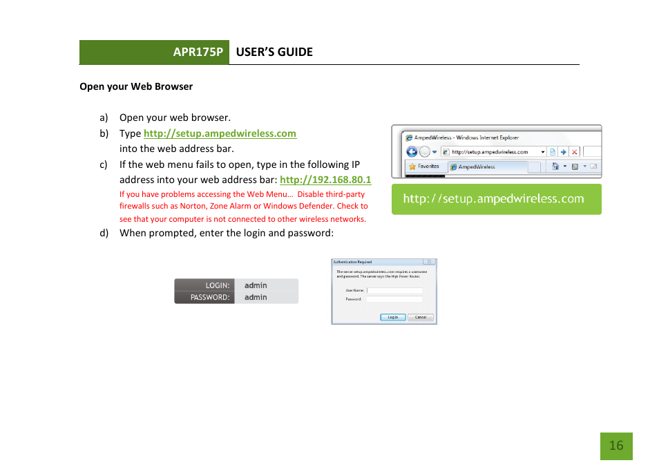 Amped Wireless APR175P - ProSeries High Power AC1750 Wi-Fi Access Point / Router User Manual | Page 17 / 186
