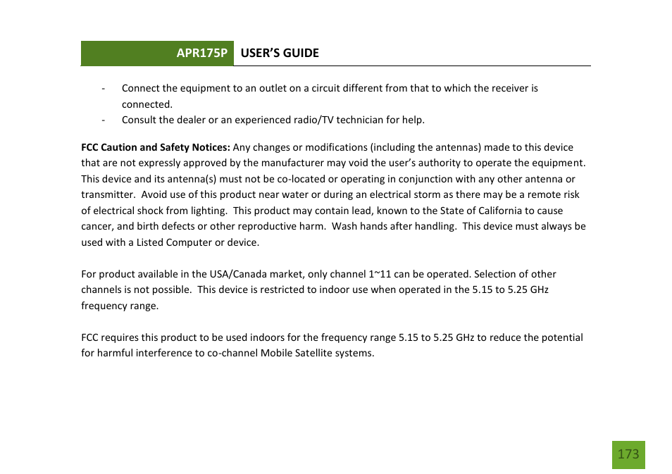 Amped Wireless APR175P - ProSeries High Power AC1750 Wi-Fi Access Point / Router User Manual | Page 174 / 186