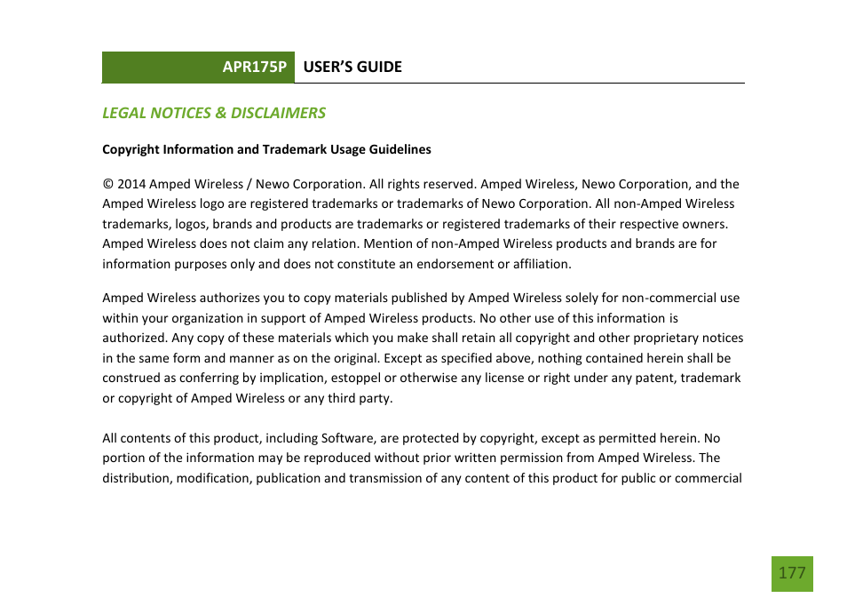 Amped Wireless APR175P - ProSeries High Power AC1750 Wi-Fi Access Point / Router User Manual | Page 178 / 186