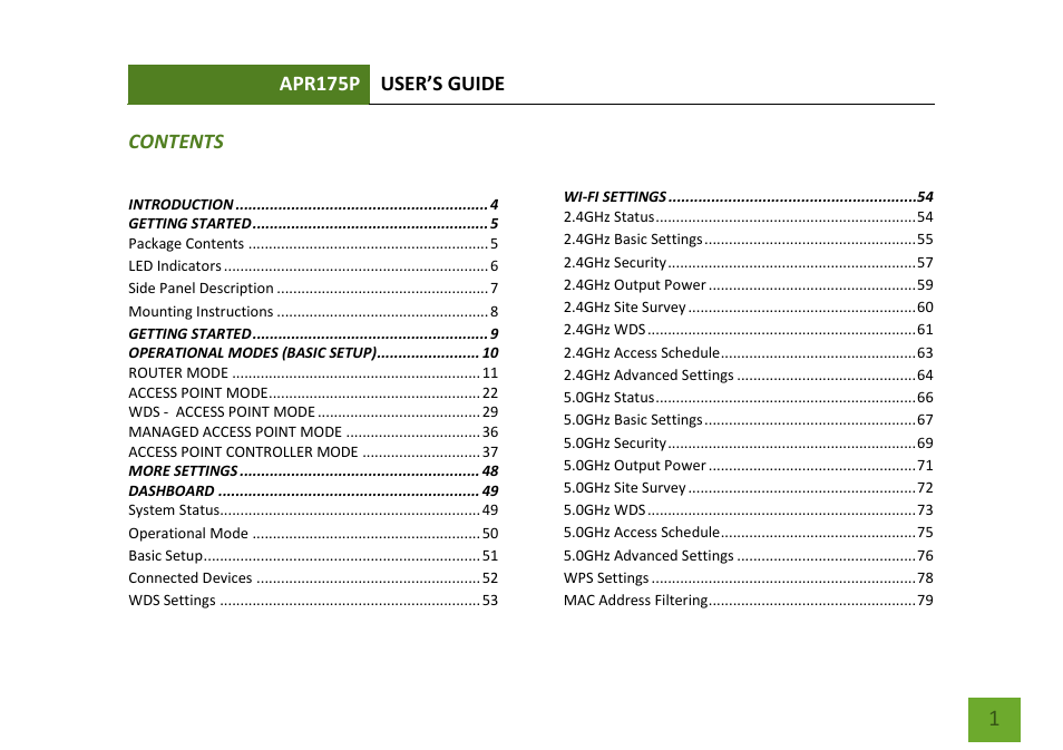 Amped Wireless APR175P - ProSeries High Power AC1750 Wi-Fi Access Point / Router User Manual | Page 2 / 186