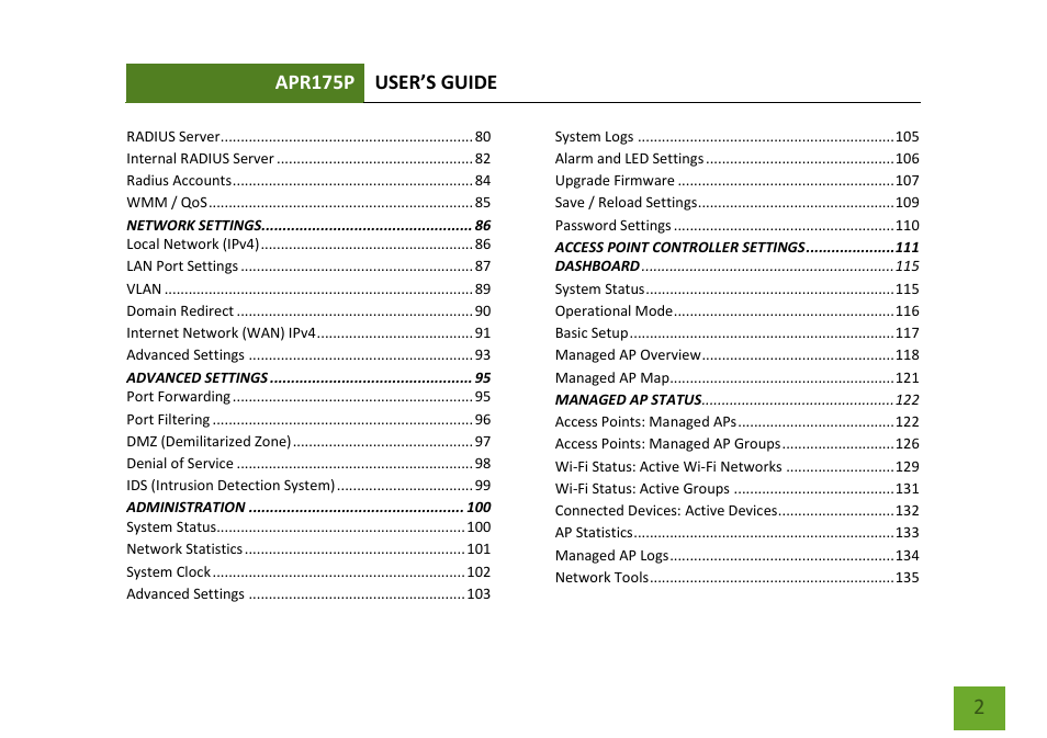 Amped Wireless APR175P - ProSeries High Power AC1750 Wi-Fi Access Point / Router User Manual | Page 3 / 186