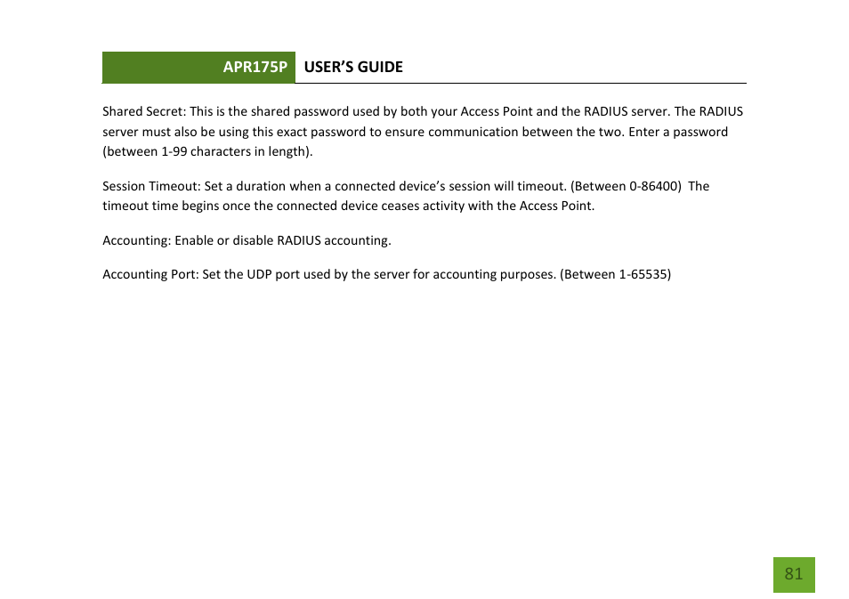 Amped Wireless APR175P - ProSeries High Power AC1750 Wi-Fi Access Point / Router User Manual | Page 82 / 186