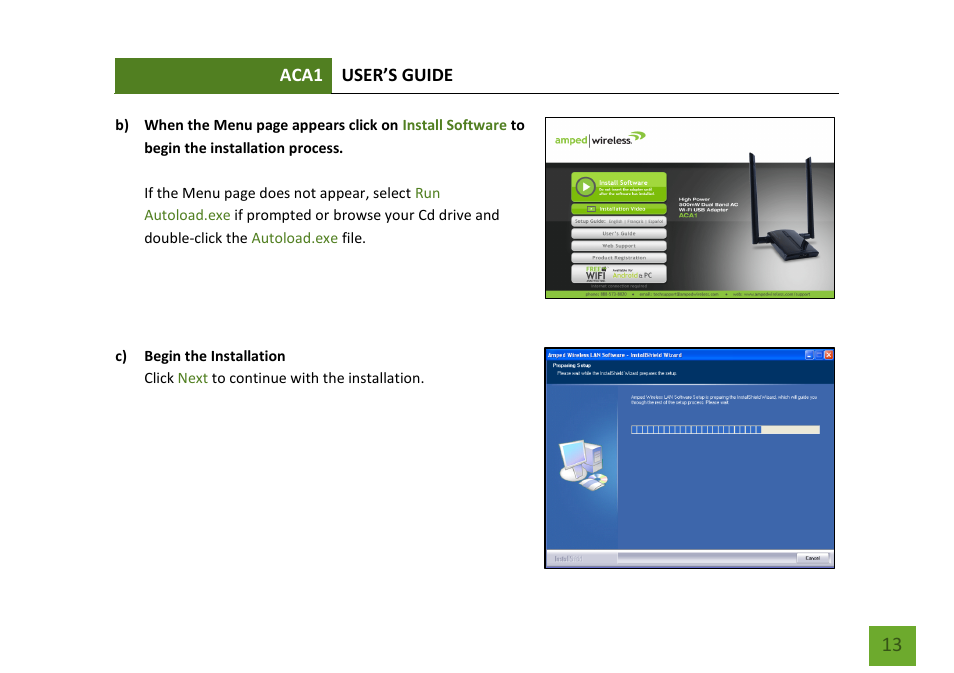 Amped Wireless ACA1 - High Power 500mW Dual Band AC Wi-Fi USB Adapter User Manual | Page 14 / 50