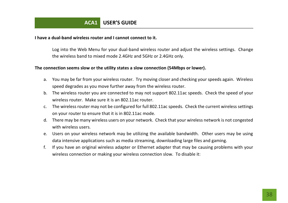 Amped Wireless ACA1 - High Power 500mW Dual Band AC Wi-Fi USB Adapter User Manual | Page 39 / 50