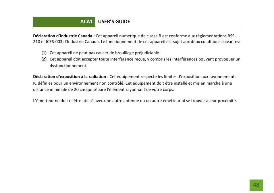 Amped Wireless ACA1 - High Power 500mW Dual Band AC Wi-Fi USB Adapter User Manual | Page 49 / 50