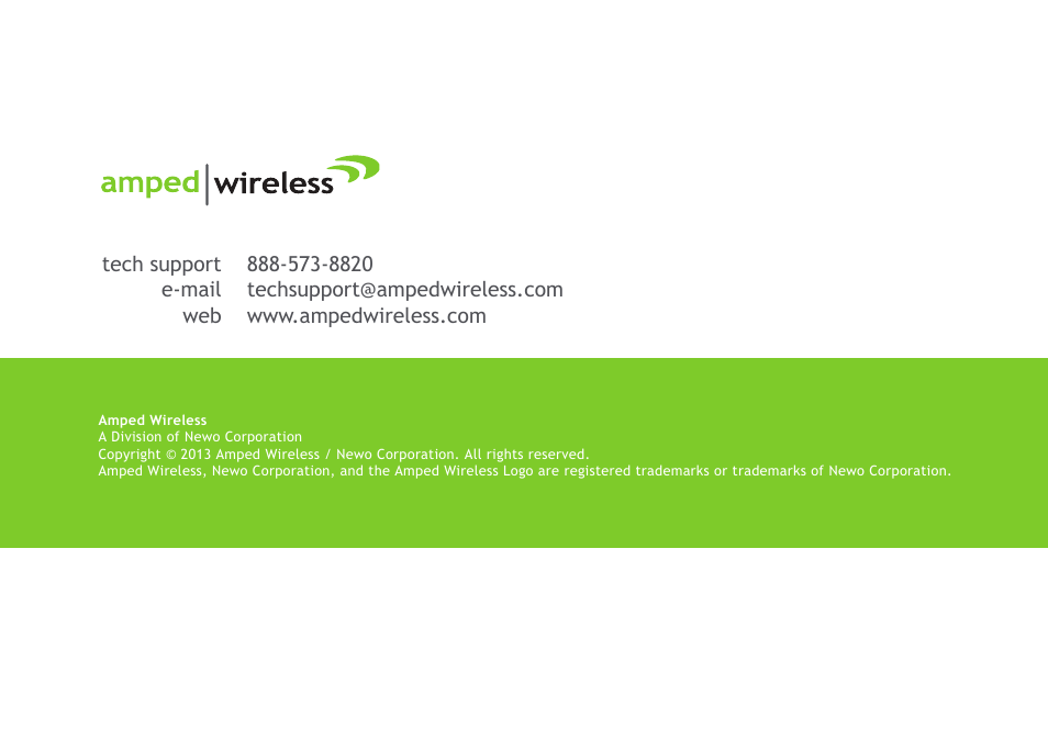 Amped Wireless ACA1 - High Power 500mW Dual Band AC Wi-Fi USB Adapter User Manual | Page 50 / 50