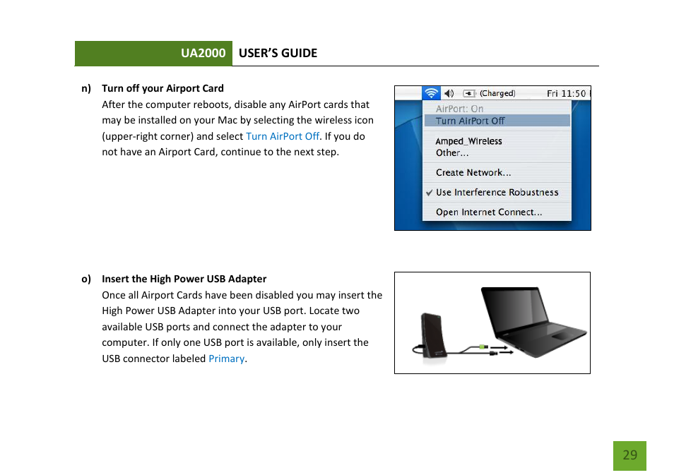 Amped Wireless UA2000 - High Power Wireless-N Directional Dual Band USB Adapter User Manual | Page 30 / 57