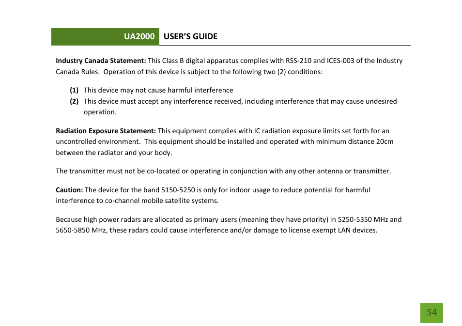 Amped Wireless UA2000 - High Power Wireless-N Directional Dual Band USB Adapter User Manual | Page 55 / 57