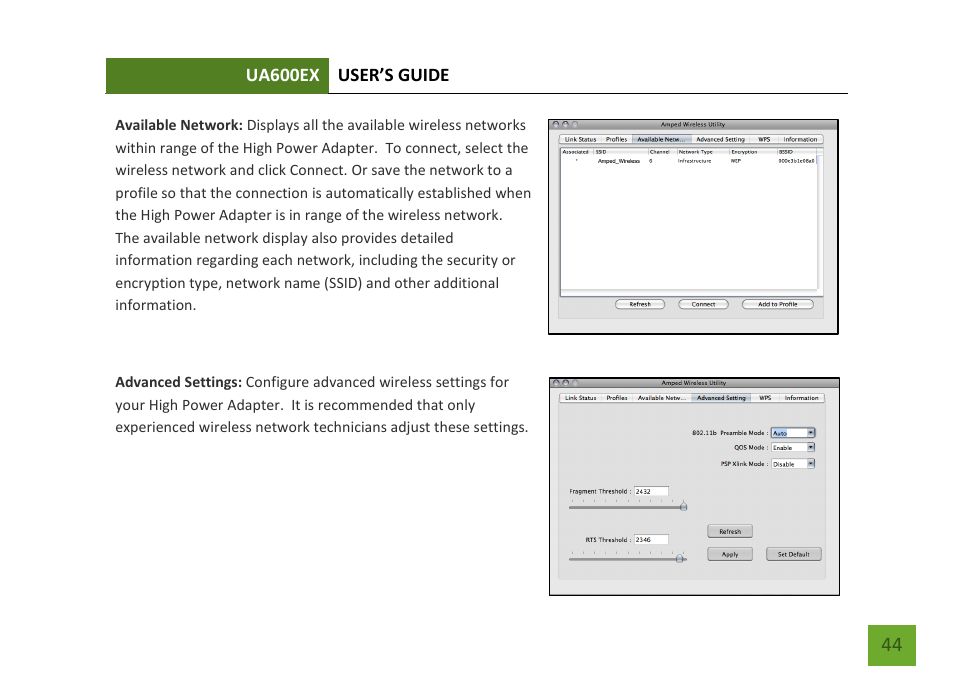 Amped Wireless UA600EX - High Power Wireless-N 600mW Pro USB Adapter User Manual | Page 45 / 65