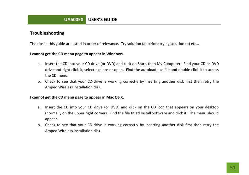 Amped Wireless UA600EX - High Power Wireless-N 600mW Pro USB Adapter User Manual | Page 52 / 65