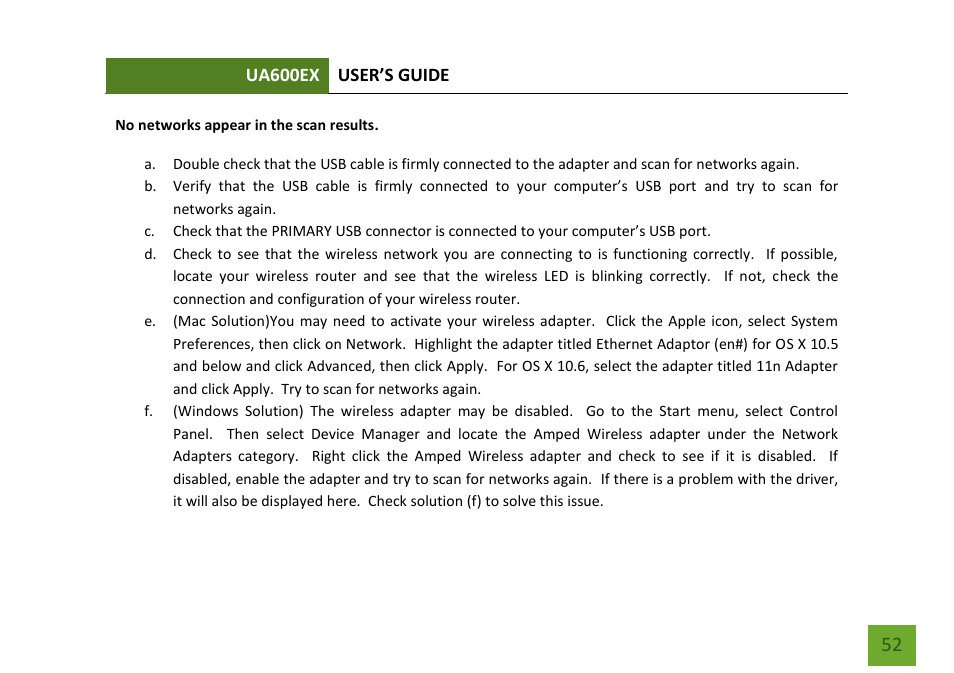 Amped Wireless UA600EX - High Power Wireless-N 600mW Pro USB Adapter User Manual | Page 53 / 65