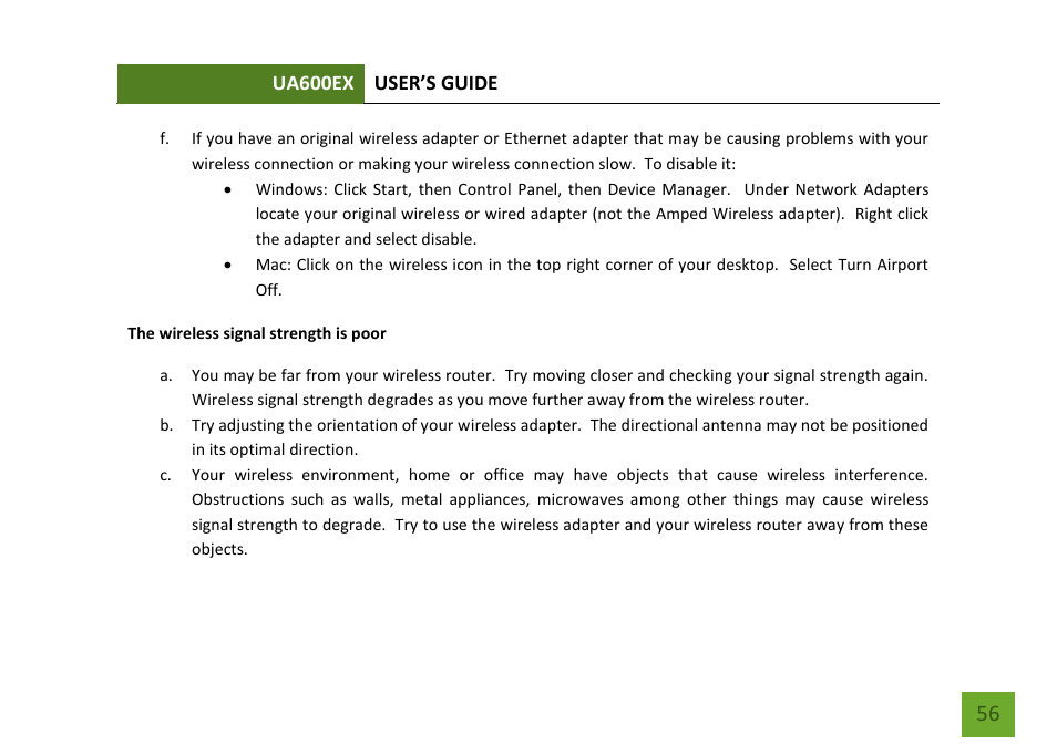 Amped Wireless UA600EX - High Power Wireless-N 600mW Pro USB Adapter User Manual | Page 57 / 65