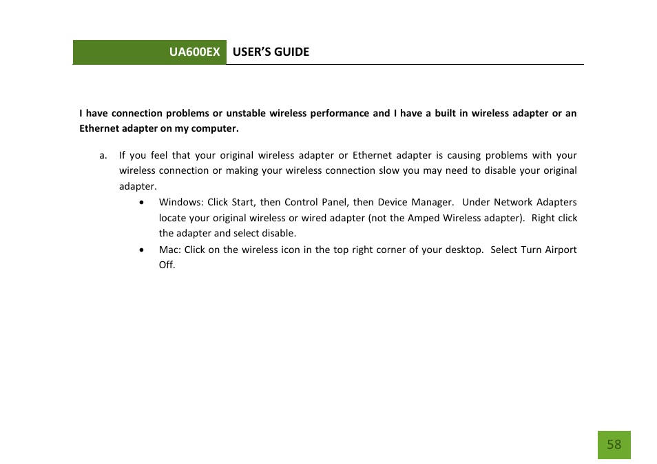 Amped Wireless UA600EX - High Power Wireless-N 600mW Pro USB Adapter User Manual | Page 59 / 65