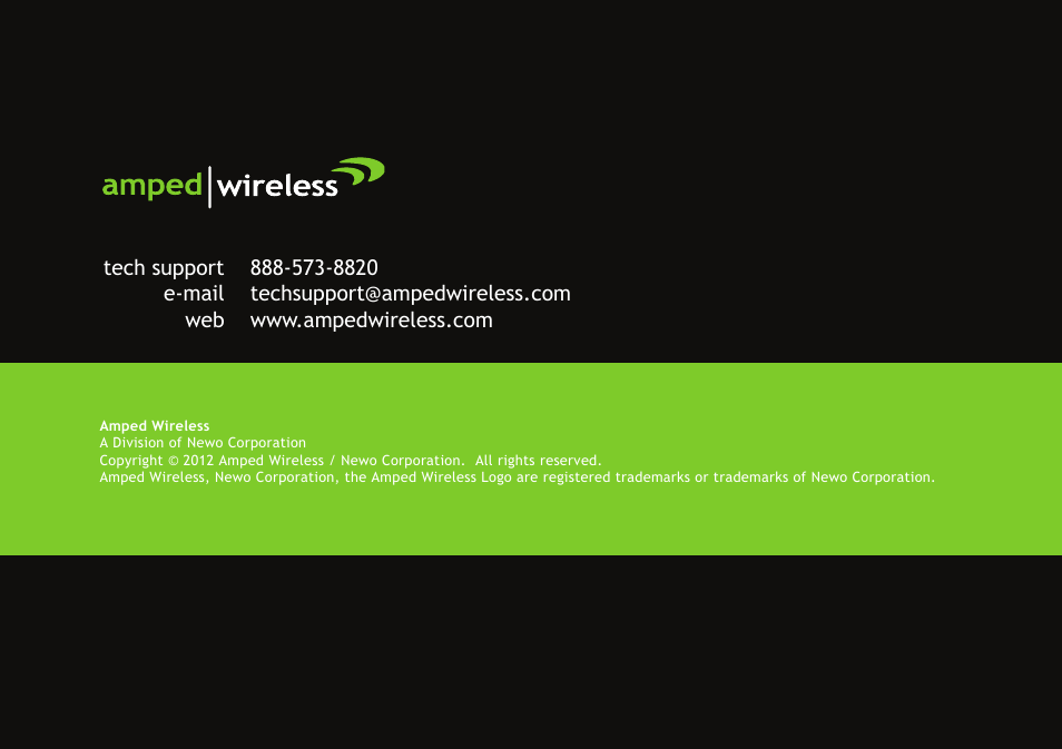 Amped Wireless UA600EX - High Power Wireless-N 600mW Pro USB Adapter User Manual | Page 65 / 65