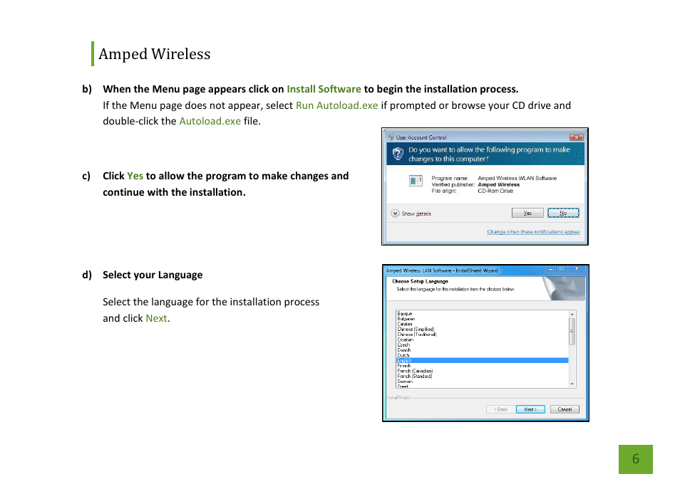 Amped wireless | Amped Wireless UA600EX - High Power Wireless-N 600mW Pro USB Adapter User Manual | Page 7 / 65