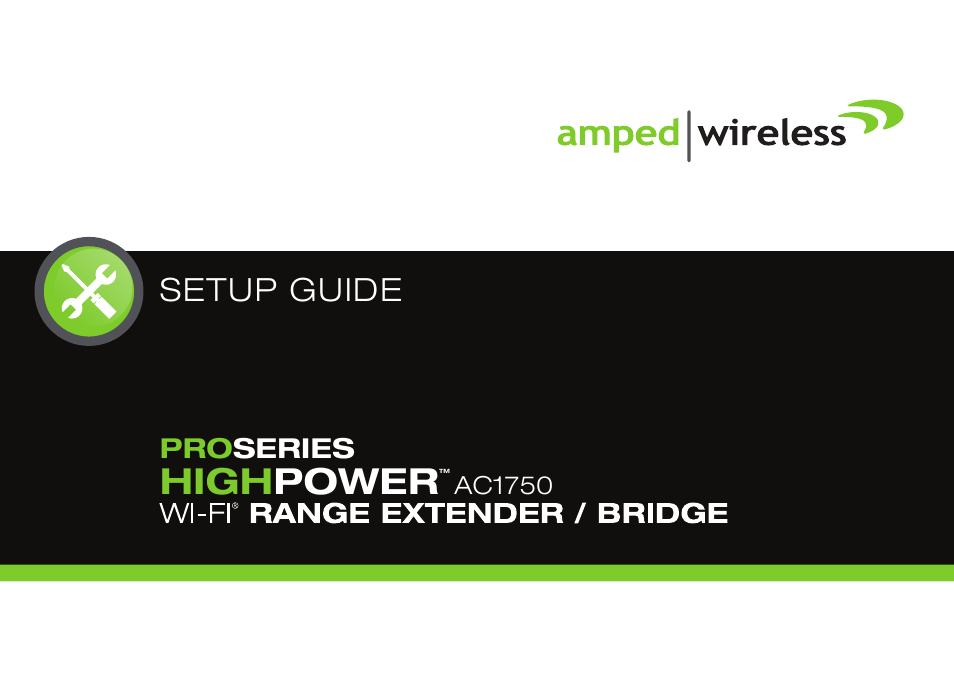 Amped Wireless REB175P - ProSeries High Power AC1750 Wi-Fi Range Extender / Bridge User Manual | 64 pages