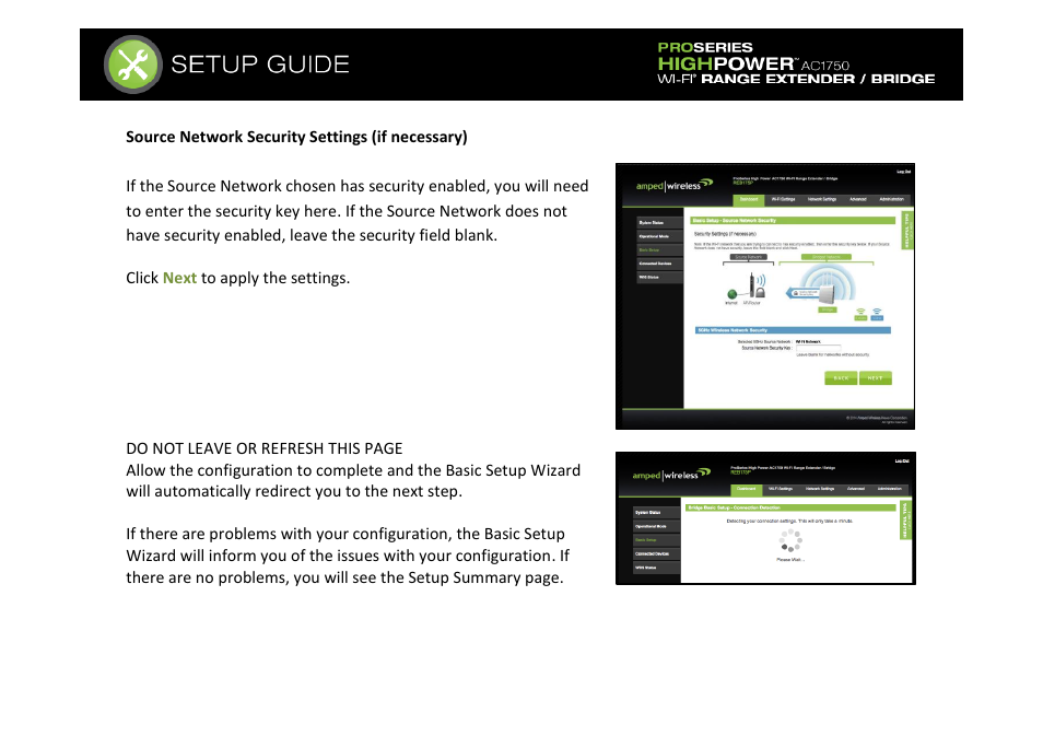 Amped Wireless REB175P - ProSeries High Power AC1750 Wi-Fi Range Extender / Bridge User Manual | Page 16 / 64