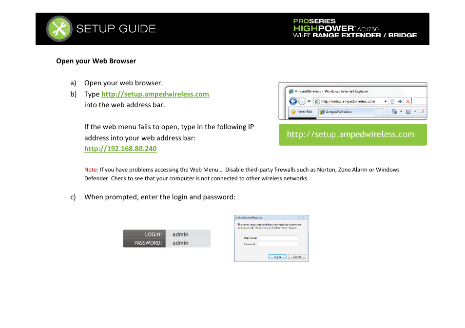 Amped Wireless REB175P - ProSeries High Power AC1750 Wi-Fi Range Extender / Bridge User Manual | Page 21 / 64