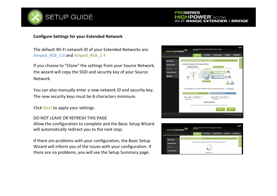 Amped Wireless REB175P - ProSeries High Power AC1750 Wi-Fi Range Extender / Bridge User Manual | Page 25 / 64