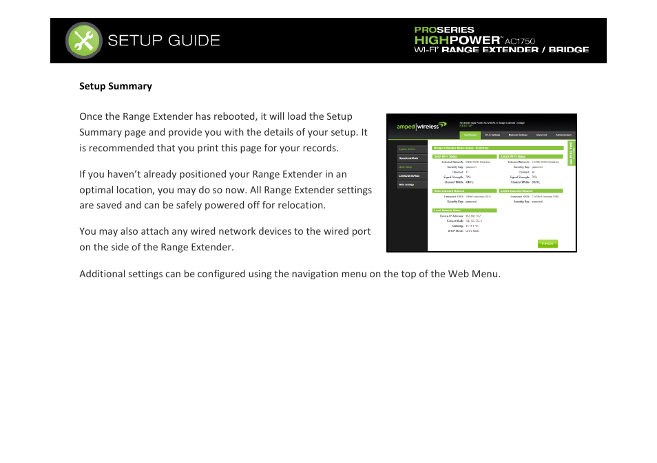 Amped Wireless REB175P - ProSeries High Power AC1750 Wi-Fi Range Extender / Bridge User Manual | Page 26 / 64