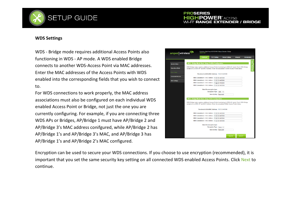 Amped Wireless REB175P - ProSeries High Power AC1750 Wi-Fi Range Extender / Bridge User Manual | Page 42 / 64